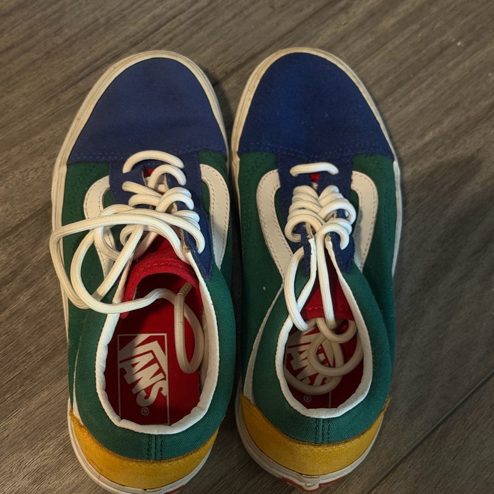 Vans Red and White Sneakers